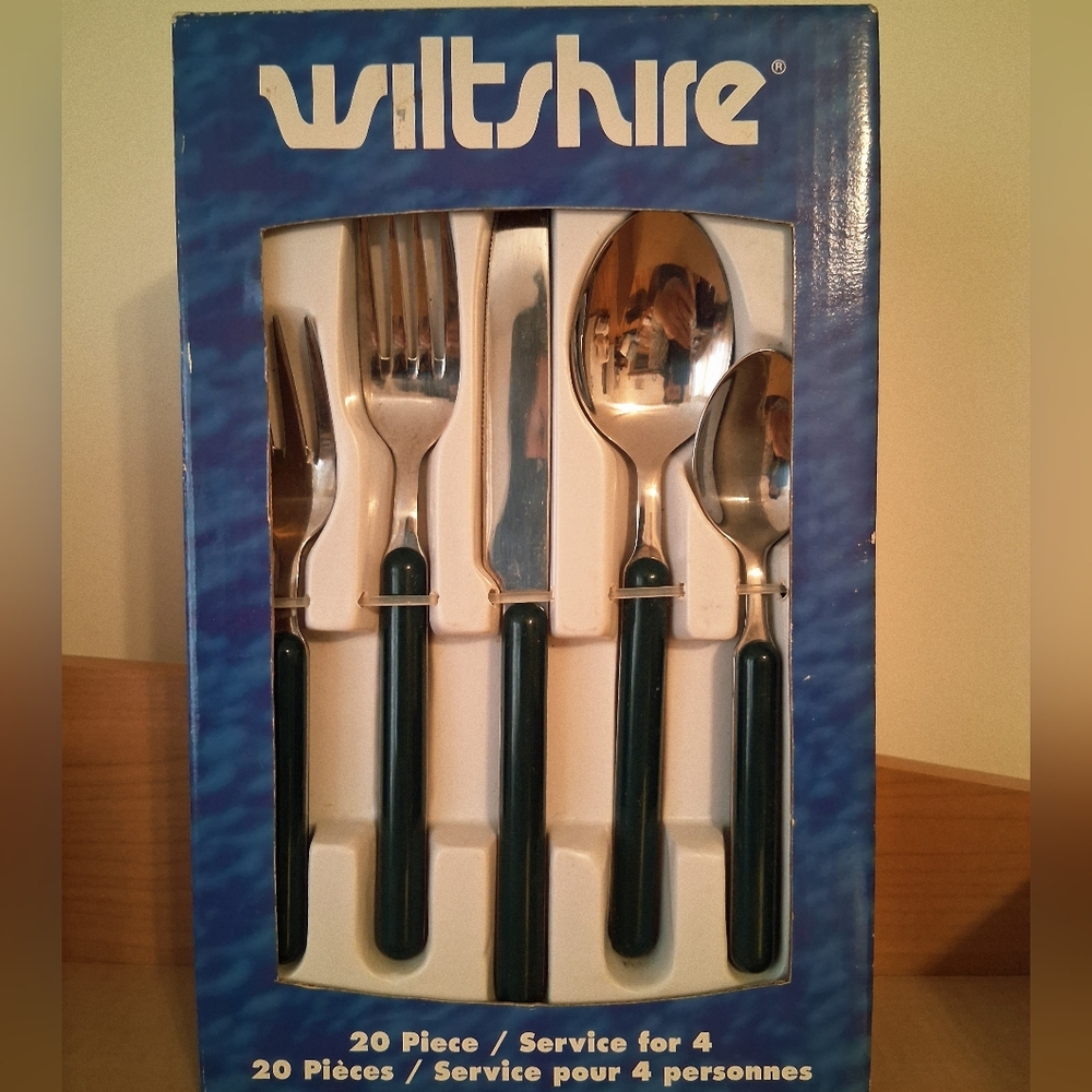 Dark Green Cutlery Set - 20 Piece